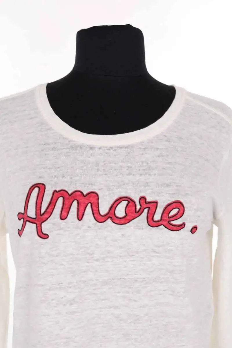 T-shirt Gerard Darel Ecru en Coton