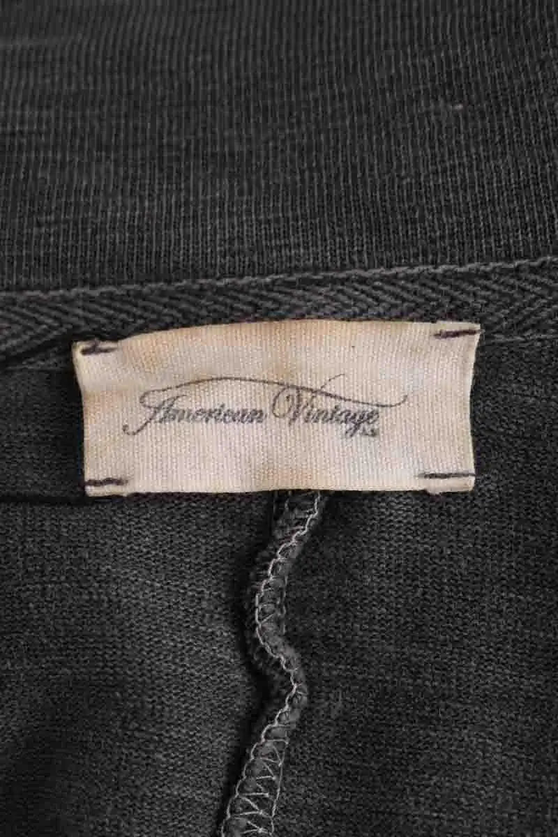 Gilet American Vintage Anthracite en Coton
