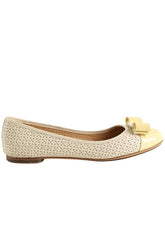 Ballerines Salvatore Ferragamo Vara Ecru