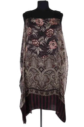 Robe Kenzo Marron en Soie, taille M - Seconde Main