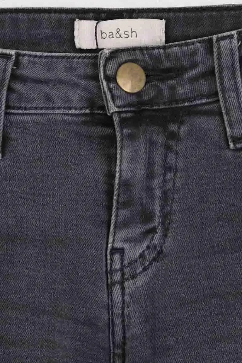 Jean slim Ba&Sh Anthracite en Coton