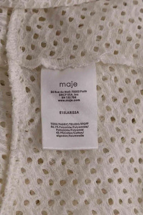 Top sans manche Maje Blanc en Synthétique