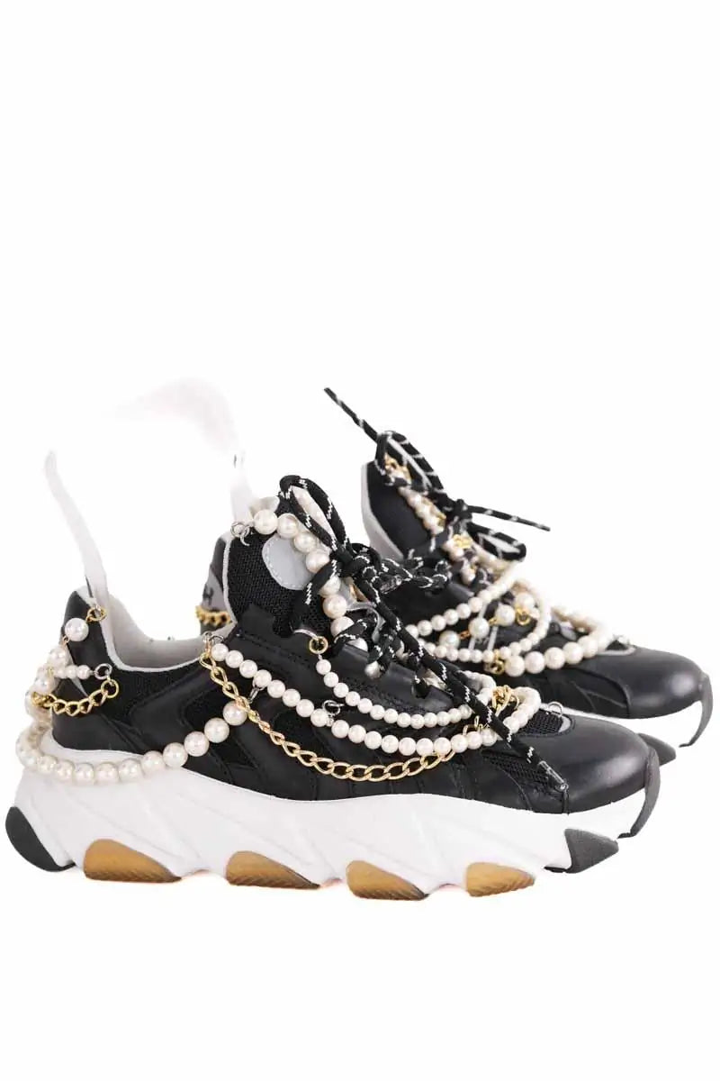 Baskets Junya Watanabe Noir en Cuir