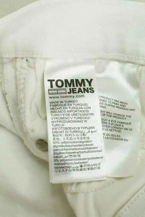Jean slim Tommy Hilfiger Blanc en Coton