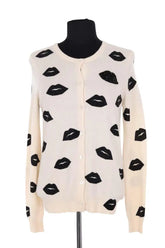Cardigan Eric Bompard Ecru en Cachemire, taille S - Seconde Main