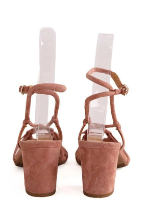Sandales Sézane Rose en Daim