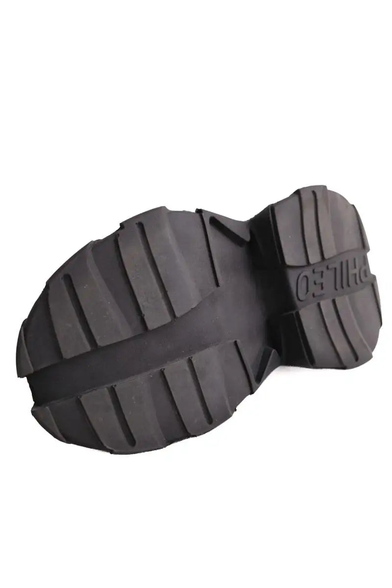 Chaussures à lacets PHILEO Noir en Cuir