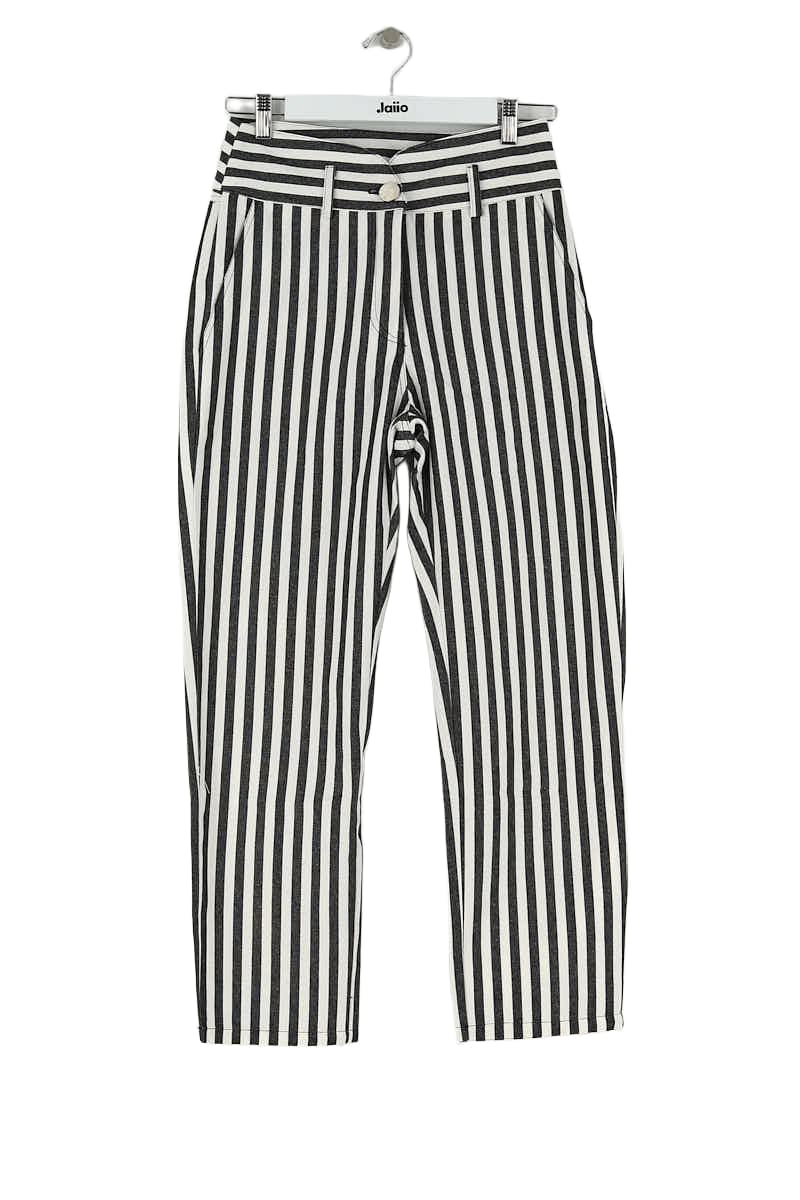 Pantalon droit Ginette Garde  Noir