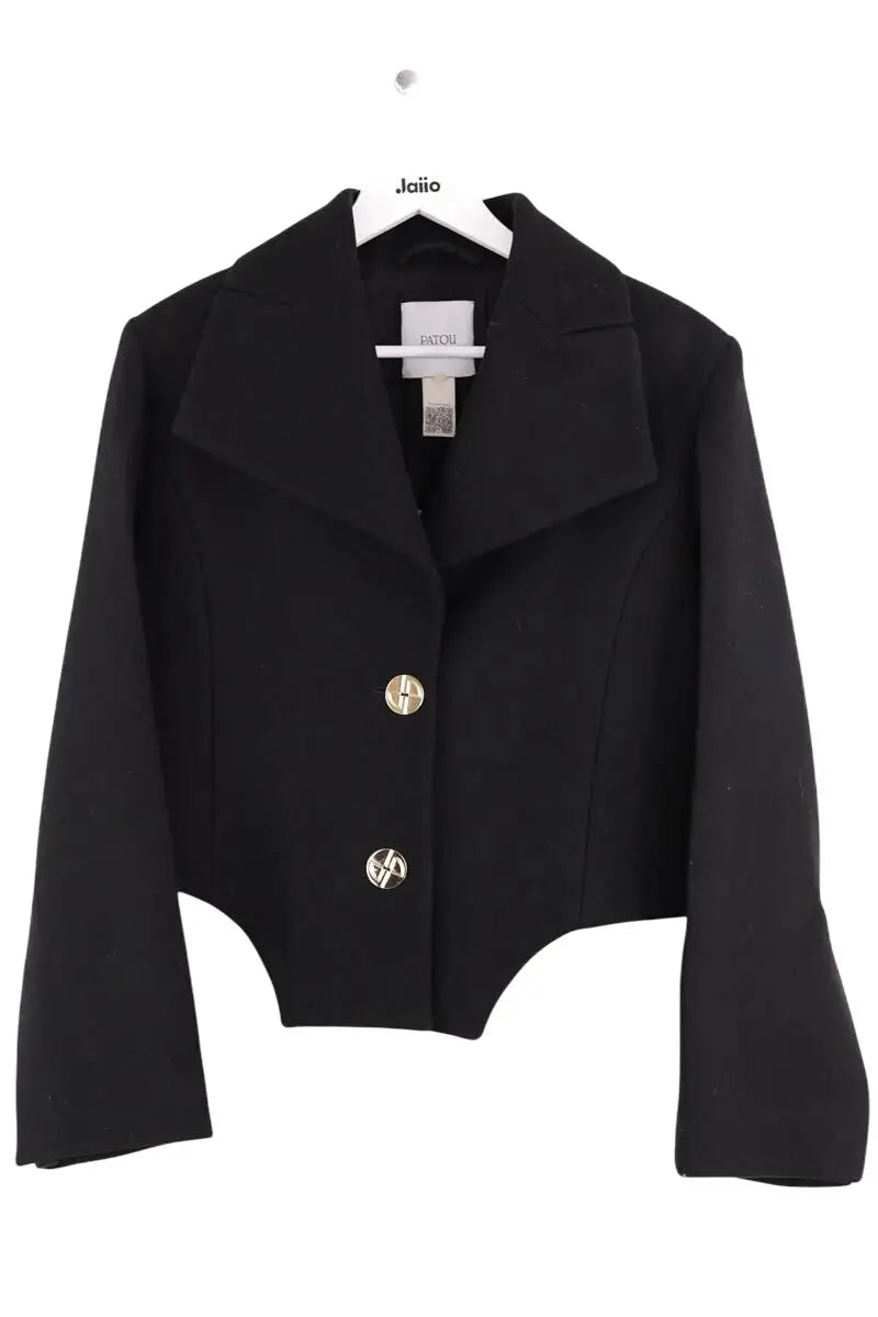 Veste Patou Noir en Laine, taille S - Seconde Main