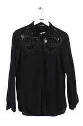 Blouse The Kooples Noir en Synthétique, taille S - Seconde Main
