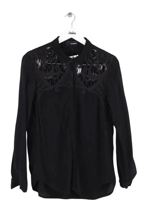 Blouse The Kooples Noir en Synthétique, taille S - Seconde Main