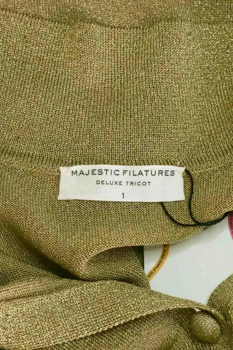 Top Majestic Filatures Doré en Synthétique