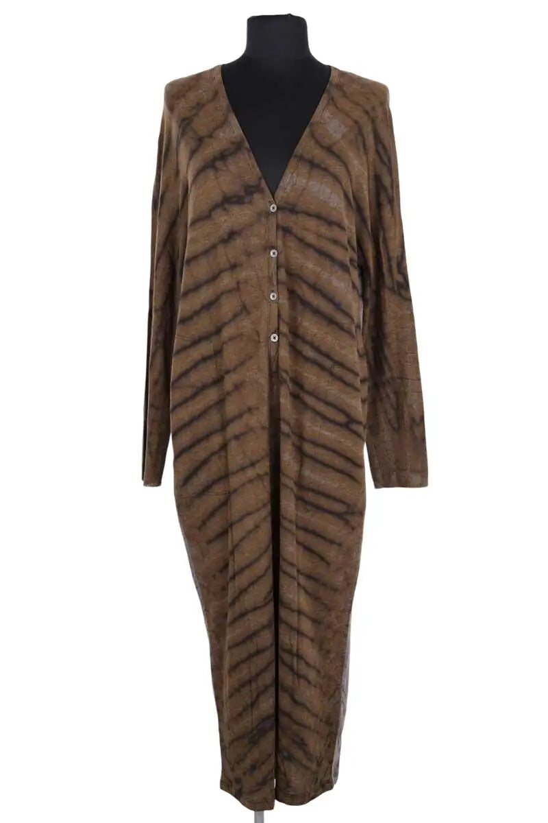 Robe Raquel Allegra Marron en Synthétique, taille S - Seconde Main