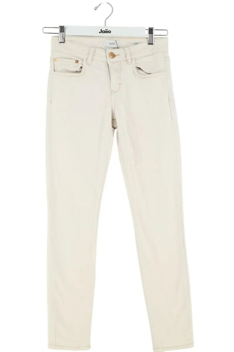 Jean droit Closed Beige en Coton, taille S - Seconde Main