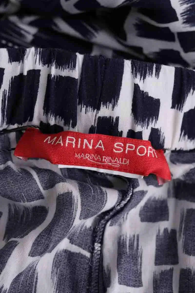 Pantalon Marina Rinaldi Marine en Coton