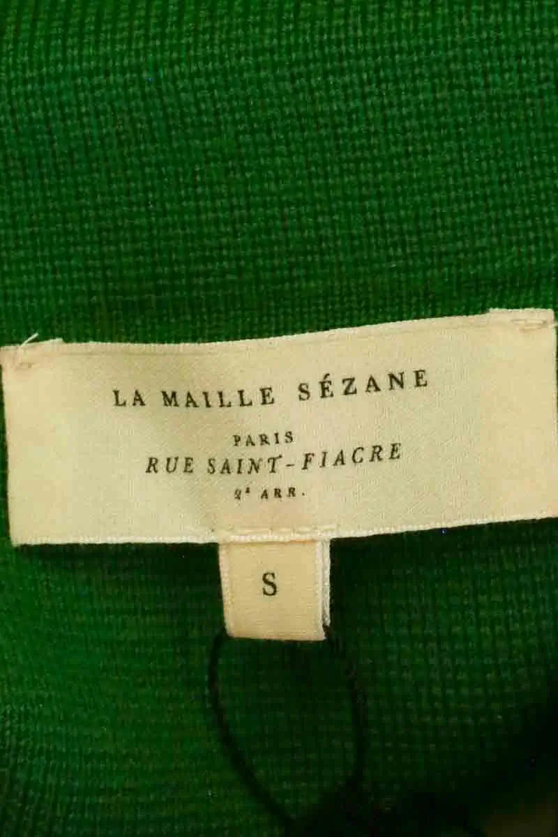 Cardigan Sézane Vert en Laine