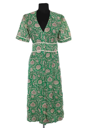 Robe Ba&Sh Vert en Viscose, taille XS - Seconde Main