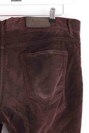 Pantalon droit Berluti Bordeaux en Coton