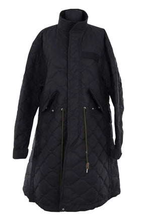 Manteau Sacai Noir en Synthétique, taille L - Seconde Main