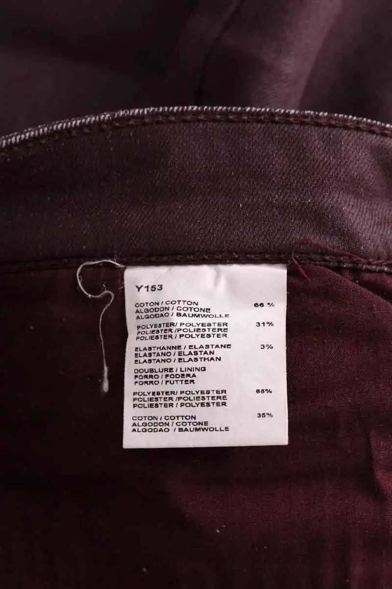 Jean droit Gerard Darel Bordeaux en Coton