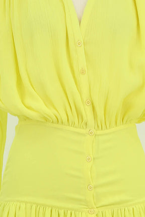 Robe Hotel Particulier  Jaune