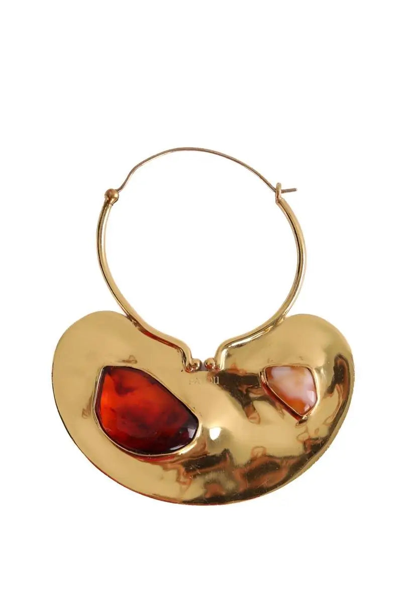Boucles d'oreilles Patou Doré en Métal