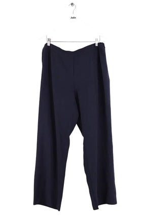 Pantalon droit Marina Rinaldi Bleu en Synthétique, taille XXL - Seconde Main