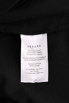 Jupe Sézane Noir en Viscose