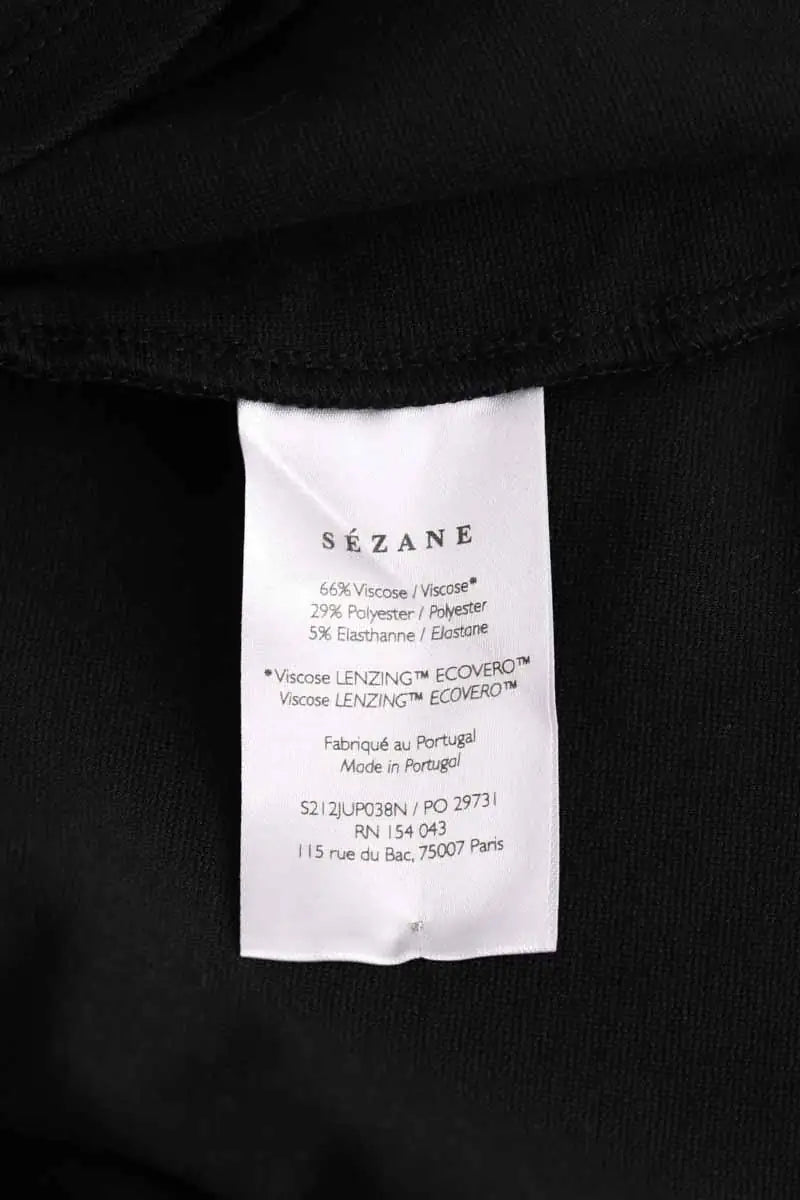Jupe Sézane Noir en Viscose