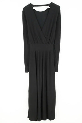 Robe Maje Noir en Viscose