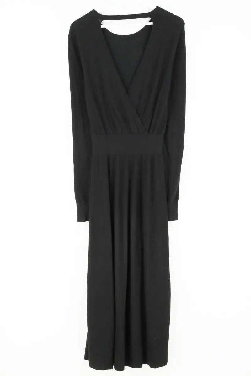 Robe Maje Noir en Viscose