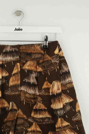 Mini short Farm Rio Marron en Synthétique