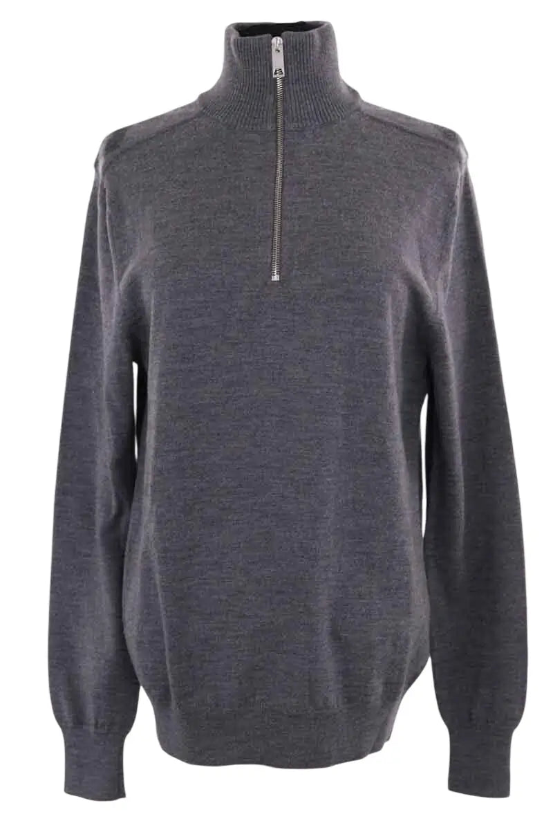 Pull  Burberry Gris en Laine, taille M - Seconde Main