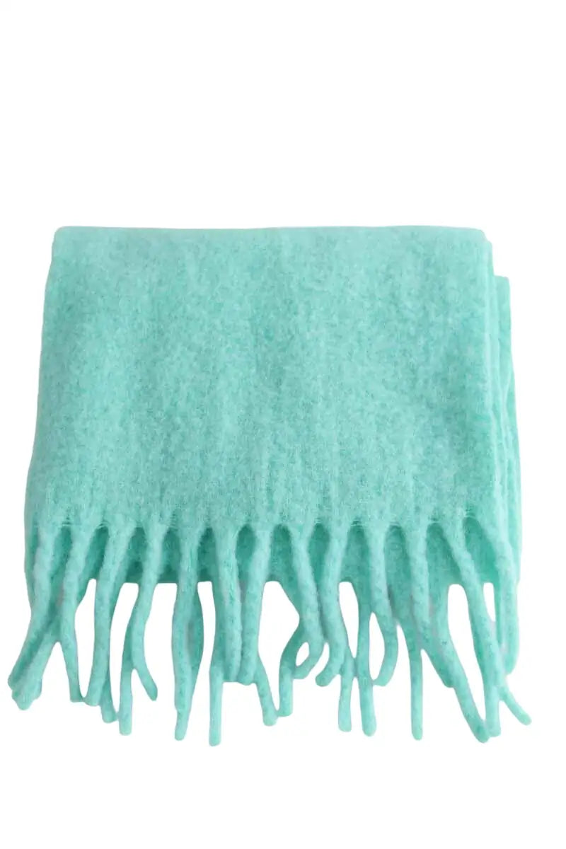 Écharpe American Vintage Turquoise en Laine - Seconde Main
