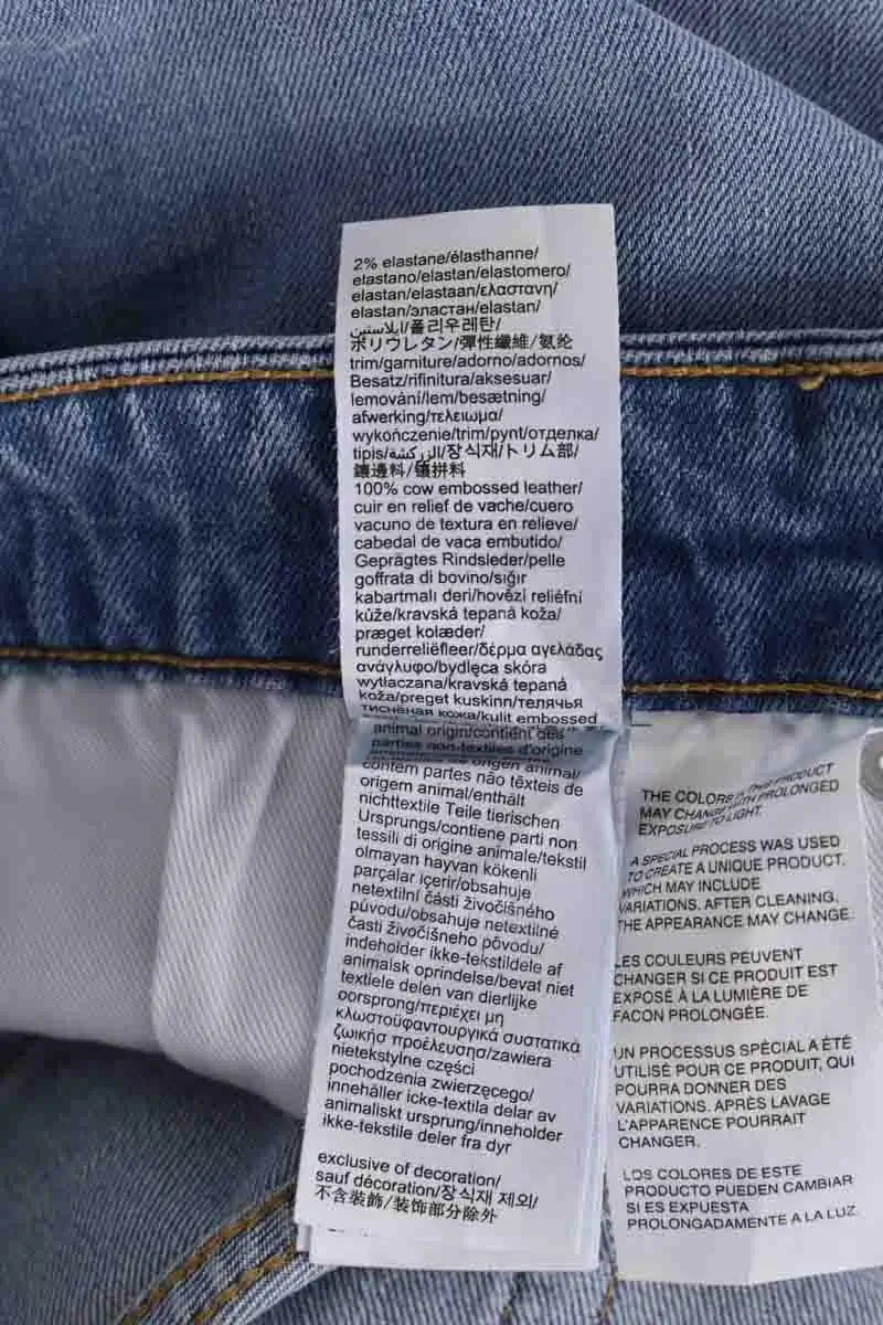 Jean slim Calvin Klein Bleu en Coton