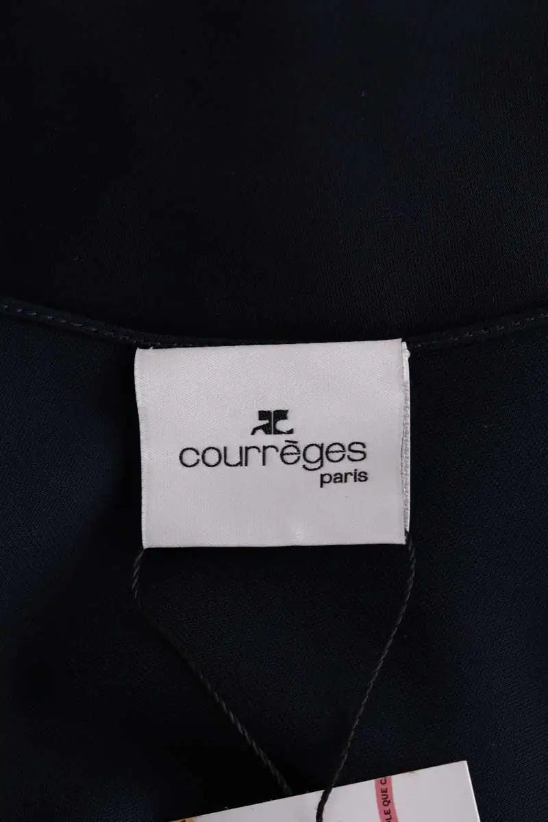 Robe Courrèges Marine en Synthétique