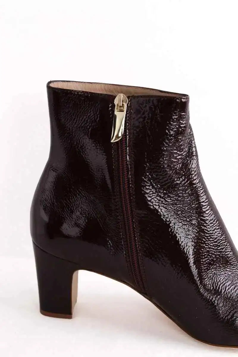 Boots LK Bennett Conway Bordeaux en Cuir verni