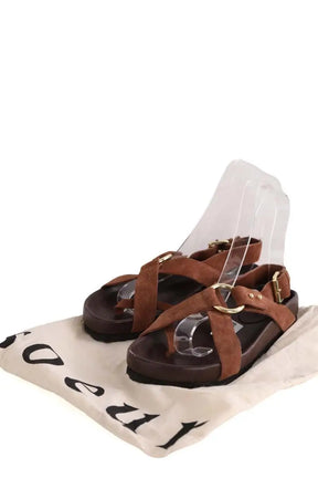 Sandales Soeur Marron en Daim