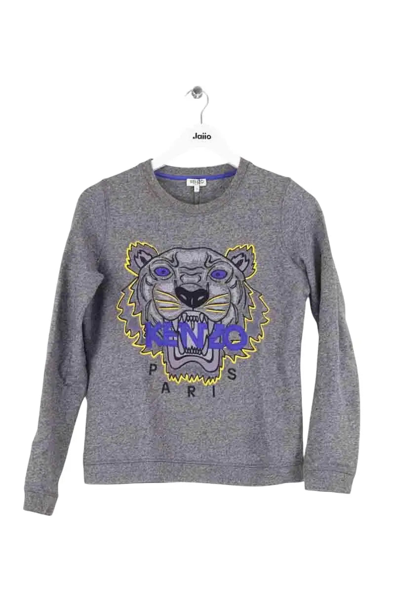 Pull Kenzo Gris en Coton, taille S - Seconde Main