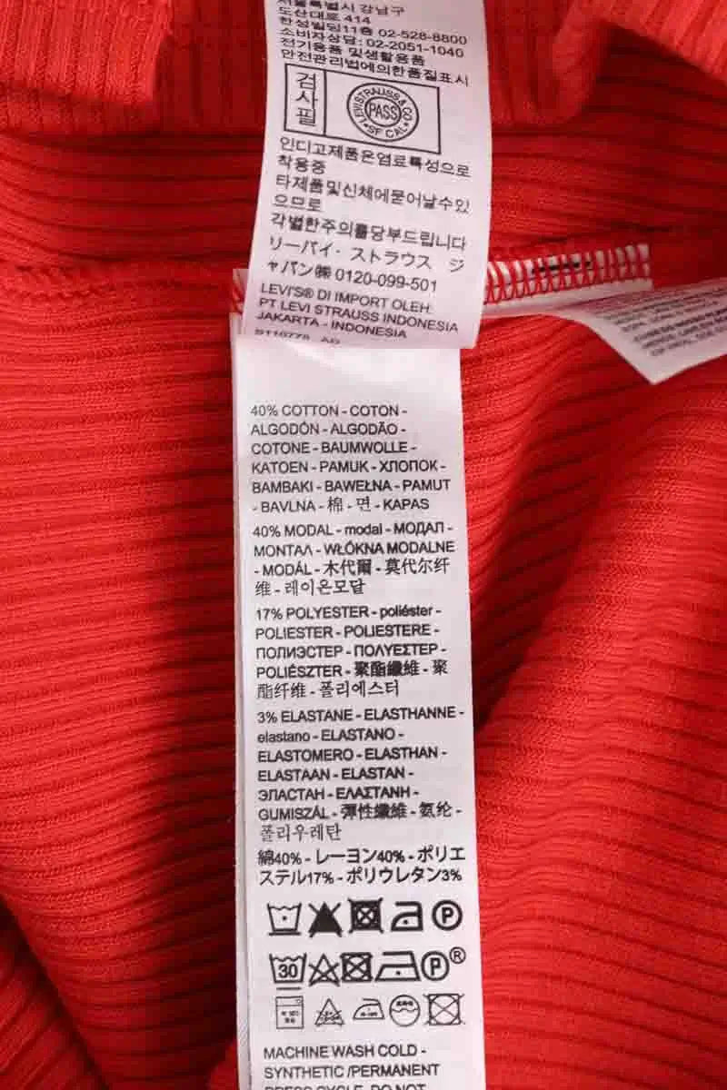 Top Levi's Rouge en Coton