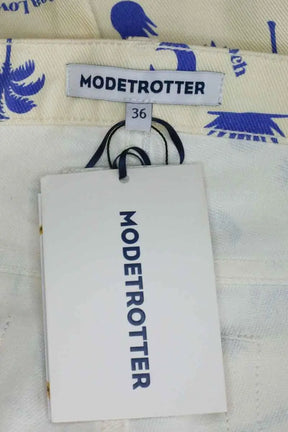 Jean droit Modetrotter Beige en Coton