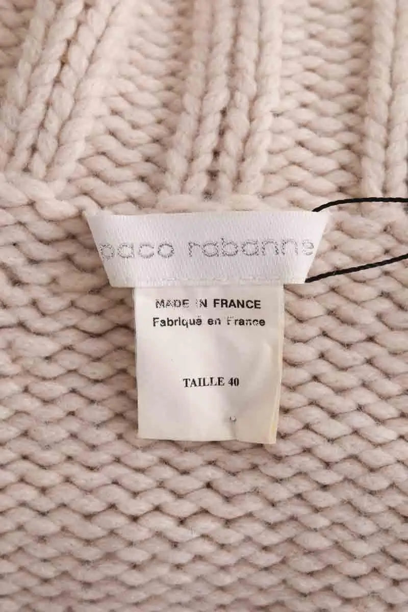 Pull Paco Rabanne Ecru en Laine