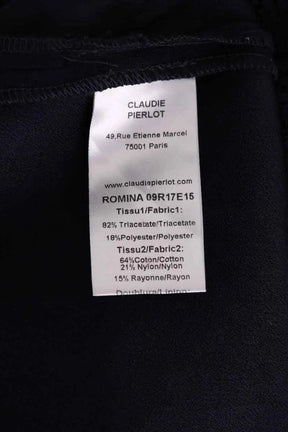 Robe Claudie Pierlot Marine en Synthétique