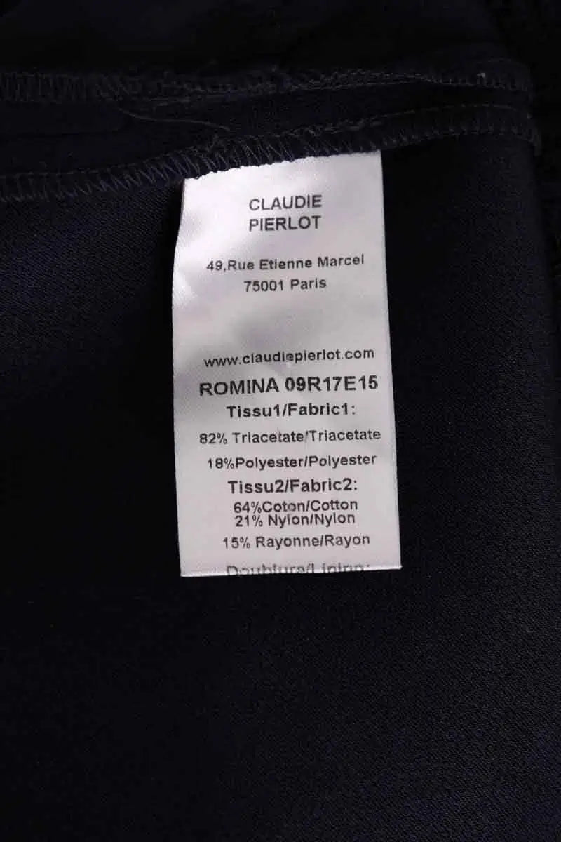 Robe Claudie Pierlot Marine en Synthétique