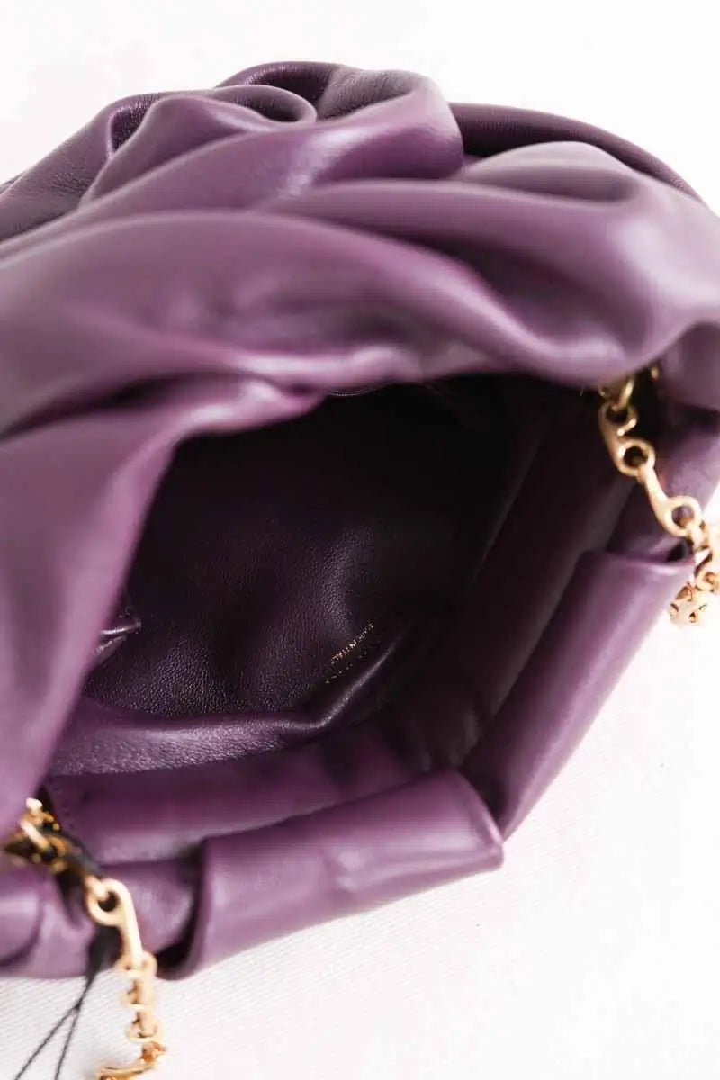 Mini sac Burberry Violet en Cuir