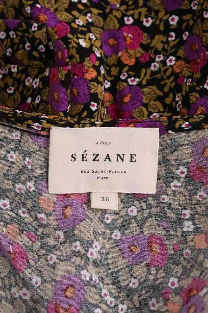 Robe Sézane Violet en Viscose