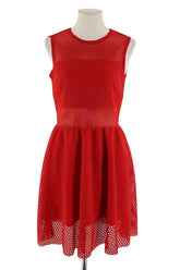 Robe Sandro Rouge en Synthétique, taille S - Seconde Main