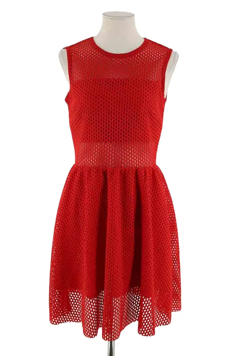 Robe Sandro Rouge en Synthétique, taille S - Seconde Main