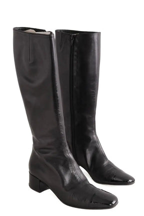 Bottes Carel Noir en Cuir