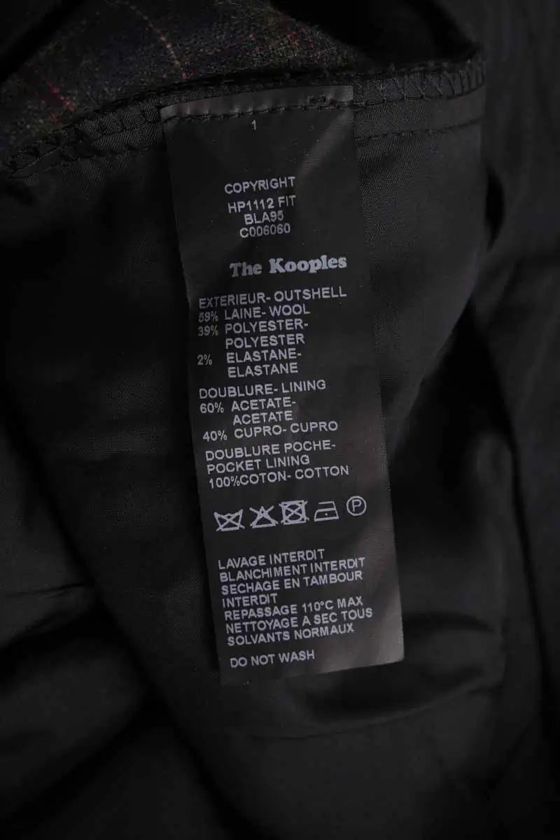 Pantalon de costume The Kooples Noir en Laine